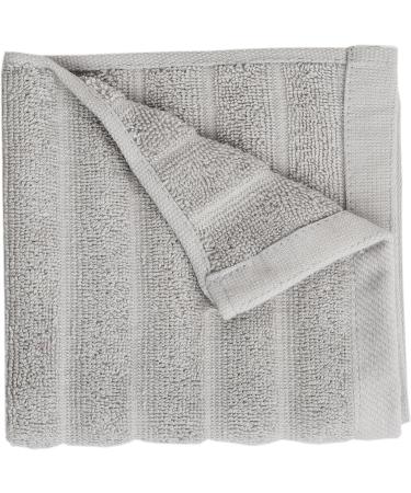 Luxurious 6 Pack Soft Hotel & Spa Quality 100% Cotton Washcloth Face Towels Set - Grey 12x12 inch - Buy Online on SooperMarket.com