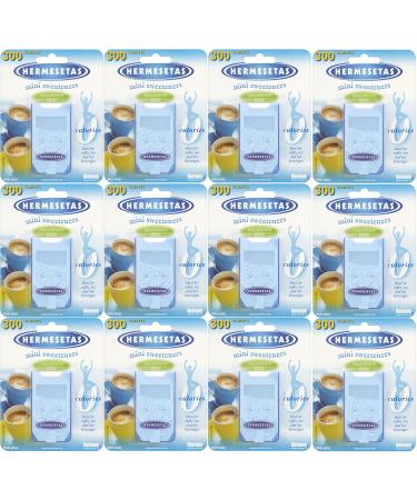 12x Hermesetas Original Mini Sweeteners 300 Tablets (Each)