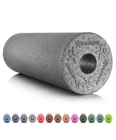 BODYMATE Fascia Roller Standard Medium-Hard with Free E-Book - Carbon-Grey 45x15cm