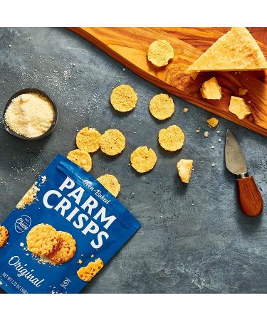 ParmCrisps Original 100% Real Parmesan Cheese - Keto, Low Carb, High Protein Snacks | 12 Pack (1.75 Oz Each) - Buy Online on SooperMarket.com