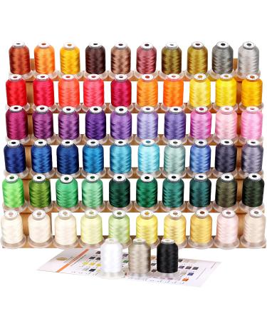63 Brother Colors Polyester Machine Embroidery Thread Kit 500M