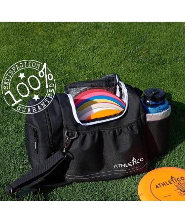 Athletico Disc Golf Bag - Holds 10-14 Discs, Water Bottle & Accessories - Black - Buy Online on SooperMarket.com
