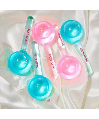 Skin Gym Ice Globe Beauty Balls: Cold Roller Massager for Face & Eyes - Reduce Puffiness, Pores, and Wrinkles - Pink - Buy Online on SooperMarket.com