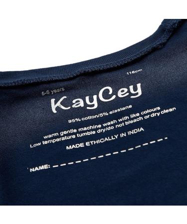 KayCey Sleeveless Bodysuit for Older Children (3-16 yrs) - Navy, 3-4 Years - Buy Online on SooperMarket.com