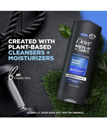 Dove Men+Care Sport Body & Face Wash - 18 FL Oz (Pack of 4) | Cleanses, Restores Skin, Washes Away Bacteria - Buy Online on SooperMarket.com