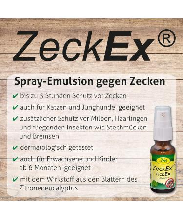CDVET ZECKEX Tick Defense Spray 500ml - Natural Tick Remedy for Humans & Animals Dermatologically Tested Long-Lasting Protection - No Synthetic Additives - Buy Online on SooperMarket.com