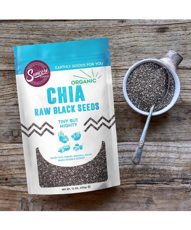 Suncore Foods Organic Raw Black Chia Seeds  Gluten-Free  Non-GMO  Kosher  15oz (1 Pack) - Buy Online on SooperMarket.com
