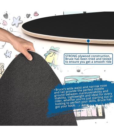 BINDY Australia 41 Kids Skimboard with Storage Bag - Durable Wooden Beach Board for Beginners - Lightweight Bodyboard with EVA Grip Pad - Buy Online on SooperMarket.com
