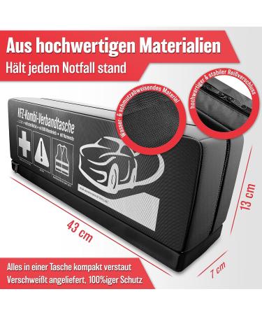 2024 Hearen Plant 3-in-1 First Aid Set for Cars | STVO Compliant Emergency Kit with Warning Vest & Triangle | Essential Breakdown Accessories for Safe Travel in Europe - Buy Online on SooperMarket.com