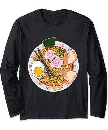 Kawaii Japanese Ramen Noodle Life Long Sleeve T-Shirt