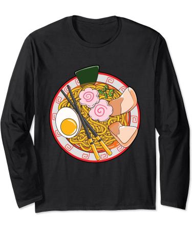 Anime Japanese Ramen Noodle Life Foodie Long Sleeve T-Shirt