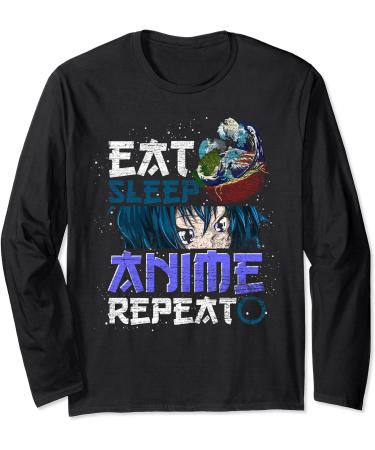 Otaku Kawaii Japanese Ramen Noodles Waves Manga Foodie Anime Long Sleeve T-Shirt