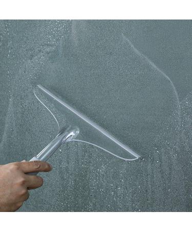 Shower Squeegee for Bathroom and Car Windshield - Rubber Window Cleaner - Clear Plastic Scraper - Buy Online on SooperMarket.com