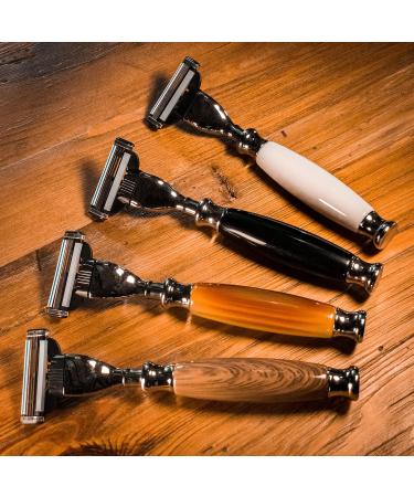 Union Razors SS3RZ Razor with Black Wood Handle - Premium Quality Shaving Solution 1 Count - Perfect for a Smooth Shave - Buy Online on SooperMarket.com