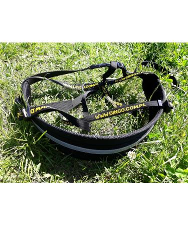 DINGO Canicross Belt 4-in-1 | Universal Adjustable Hands-Free Dog Walking Belt | Reflective Multifunctional | Running Sports Jogging Training | Black Waist Belt (12780-2) - Buy Online on SooperMarket.com