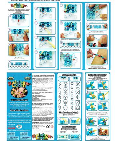 Rainbow Loom Crafting Kit | Loom, Metal Hook, Mini Loom, 600 Rubber Bands + 24 Clips - Buy Online on SooperMarket.com