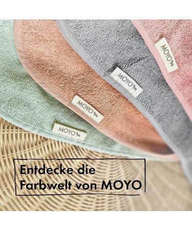 Moyo Hooded Towel with Ears - Powder | 75x75cm Toddler & Baby Bathing Poncho | 100% Frote Cotton Hooded Baby Towel | Washable Infant Bath Towel - Buy Online on SooperMarket.com