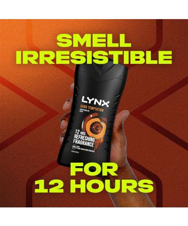 Lynx Dark Temptation Shower Gel - Long-lasting 12 Hour Irresistible Scent - 6 Pack (6x 225ml) - Buy Online on SooperMarket.com