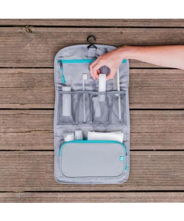 Lakeland Active Eskdale Fold Out Hanging Travel Toiletry Bag - Grey | Men & Women's Organizer - Buy Online on SooperMarket.com