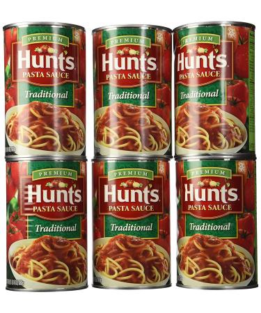 Hunt's Premium Pasta Sauce Traditional 24oz Can - Pack of 6 - Buy Online on SooperMarket.com