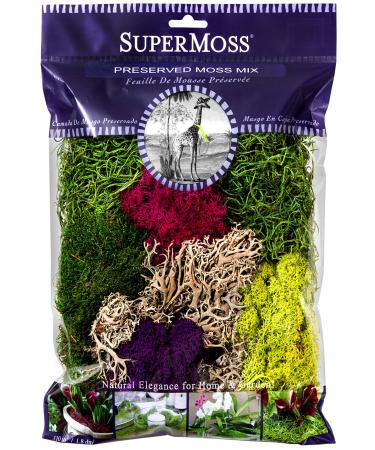 SuperMoss 7 59834 23312 1 Moss Mix, 200 in3 Bag (Appx. 8oz), 0 200 in3 Bag (Appx. 8oz) 0