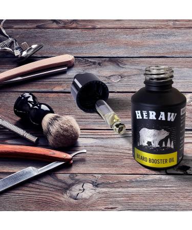 Heraw Beard Oil for Men - Nourishing & Styling Beard Oil with Argan Jojoba & Almond Oil - 30ml - Boost Beard Growth & Softness - Buy Online on SooperMarket.com