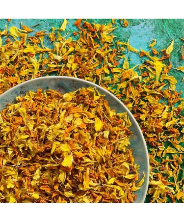 Edible 'Harvest Mix' of Yellow and Orange Marigold Dried Flower Petals - 25g - Food Grade - Culinary - Cake - Bake - Decoration (229) - Buy Online on SooperMarket.com