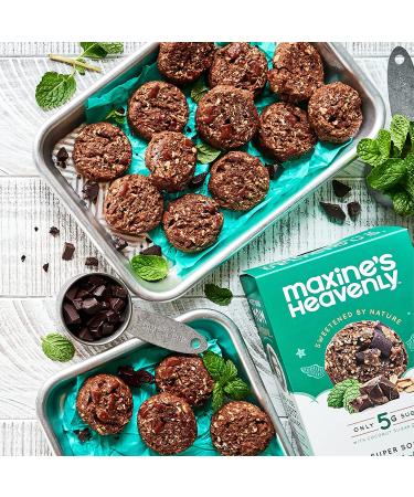 Maxine's Heavenly Mint Chocolate Chunk Cookies | Vegan & Gluten Free | Sweetened with Coconut Sugar & Dates | Low Sugar & Dairy Free | 7.2 oz (2 pack) - Buy Online on SooperMarket.com