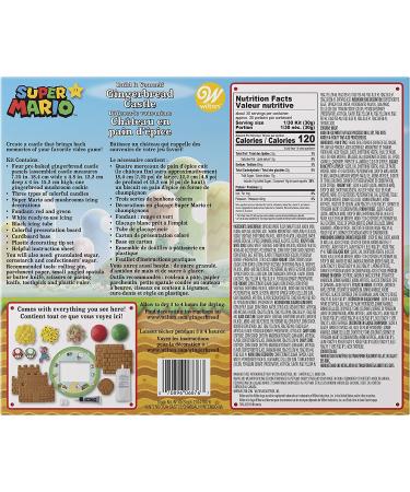 Wilton Super Mario Gingerbread Castle Decorating Kit - Build Your Own Nintendo Castle - Buy Online on SooperMarket.com