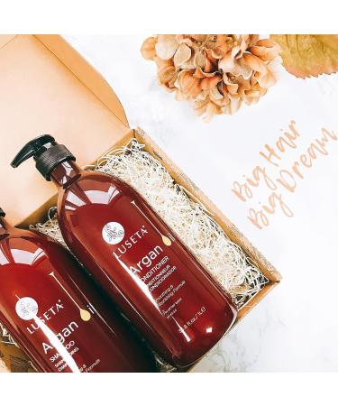 Luseta Argan Oil Moisture & Repair Shampoo & Conditioner Set - 2x33.8oz | International Shipping Available - Buy Online on SooperMarket.com