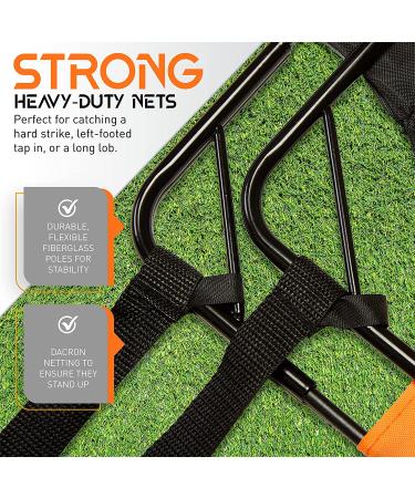 EliteGo Kids Soccer Goals Set of 2 - 4' x 3' Backyard Soccer Net in Orange - Buy Online on SooperMarket.com