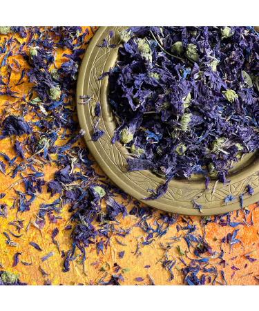 'Melody Blue' - 50g- Dried Edible Flower Petals - Blue Cornflower and Purple Mallow - Food Grade - Culinary - Cake - Bake - Decoration (342) - Buy Online on SooperMarket.com