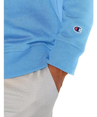 Champion Men's Powerblend Crewneck Sweatshirt - Swiss Blue C Logo - Buy Online on SooperMarket.com