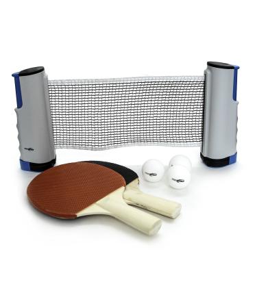 Pro Impact Table Tennis Ping Pong Set - Portable 2 Player Set Includes Travel Bag & Net - Recreation Games for Indoor or Outdoor Use