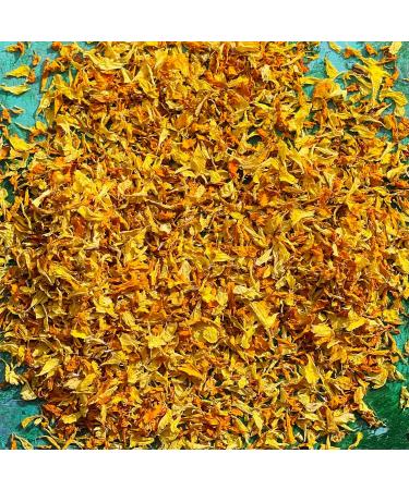 Edible 'Harvest Mix' of Yellow and Orange Marigold Dried Flower Petals - 25g - Food Grade - Culinary - Cake - Bake - Decoration (229) - Buy Online on SooperMarket.com
