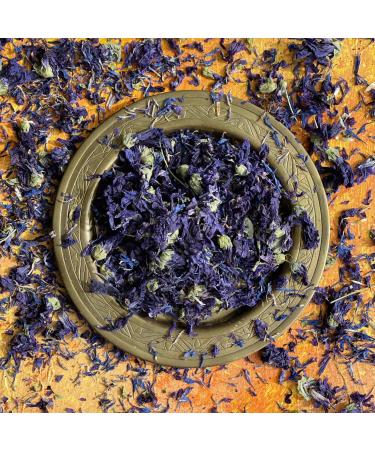 'Melody Blue' - 50g- Dried Edible Flower Petals - Blue Cornflower and Purple Mallow - Food Grade - Culinary - Cake - Bake - Decoration (342)