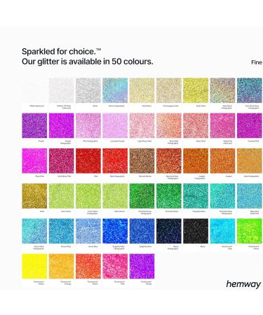 Hemway Black Holographic Glitter - 130g Fine Resin Craft Glitter for Epoxy Cups Nail Art & Body Decor - Metallic Flake Sequins - Buy Online on SooperMarket.com