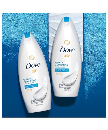 Dove Gentle Exfoliating Body Wash 22oz, Pack of 2 - Visibly Smoother Skin, Washes Away Bacteria, Nourishing Formula - Buy Online on SooperMarket.com