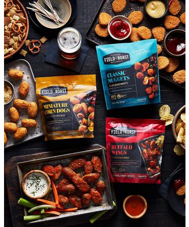 Field Roast Vegan Fruffalo Buffalo Style Wings 10 oz (Frozen) | Plant-Based Meat Alternative - Buy Online on SooperMarket.com