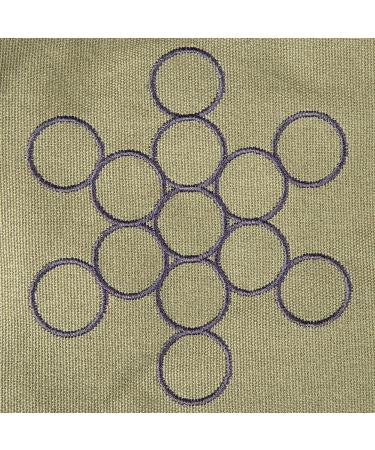 Peace Yoga Air Vent Yoga Mat Bag - Green Circles | Convenient & Stylish Storage - Buy Online on SooperMarket.com