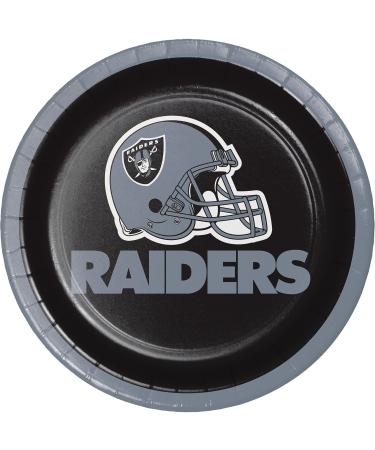 Creative Converting Las Vegas Raiders Dessert Plates, 24 Count