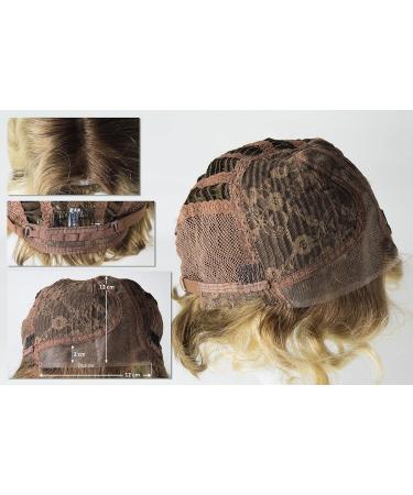 WIG ME UP DW-2054-HH-MF 12/613YS12 Women's Human Hair Short Wavy Ombre Lace Front Wig - Brown & Light Blonde - Buy Online on SooperMarket.com