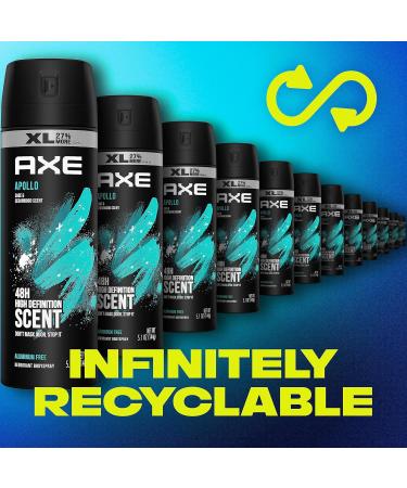 Axe Apollo Deodorant Body Spray For Men 48H Odor Protection Sage & Cedarwood Aluminum Free Body Spray Deodorant 5.1oz - Buy Online on SooperMarket.com