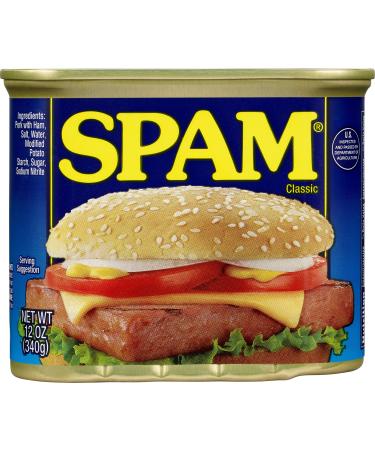 Spam Classic, 12 Ounce Can (Pack of 12)