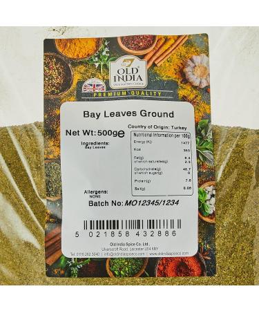Old India Ground Bay Leaves 500g - Premium Quality Spice for Cooking - Buy Online on SooperMarket.com