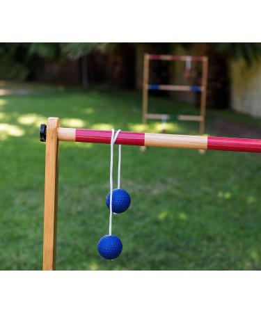Ladder Toss Double Wooden Ladder Ball Game with Carrying Case - Durable Finish, Outdoor Fun - Buy Online on SooperMarket.com