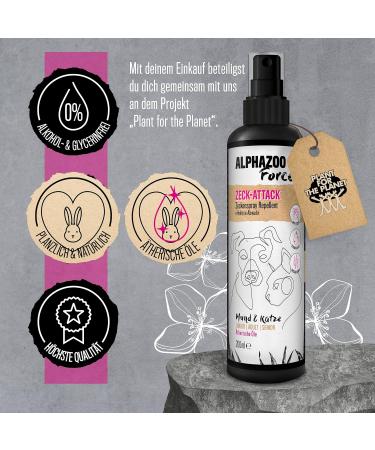 Alphazoo Zeck-Attack Anti-Tick Spray for Dogs Cats & Horses | Natural Tick Remedy with Immediate & Long-Term Protection - 100ml - Buy Online on SooperMarket.com