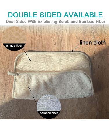 3 pcs XL Soft Weave & Bamboo Fiber Exfoliating Wash Cloths - Dual-Sided Scrub for Face and Body - Spa Shower Essential - Buy Online on SooperMarket.com