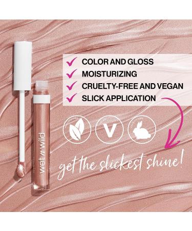 Wet n Wild Mega Slicks Lip Gloss - Long Lasting High Shine with Hyaluronic Acid and Crushed Diamonds - Buy Online on SooperMarket.com