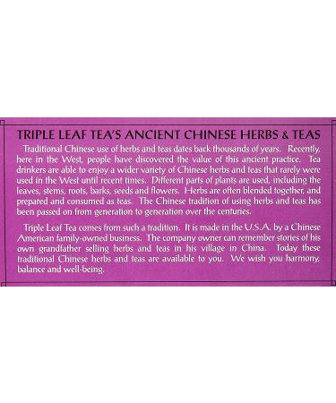 Triple Leaf Tea Blood Pressure Support - 20 Bags (1.06 oz) for Healthy Living - Buy Online on SooperMarket.com